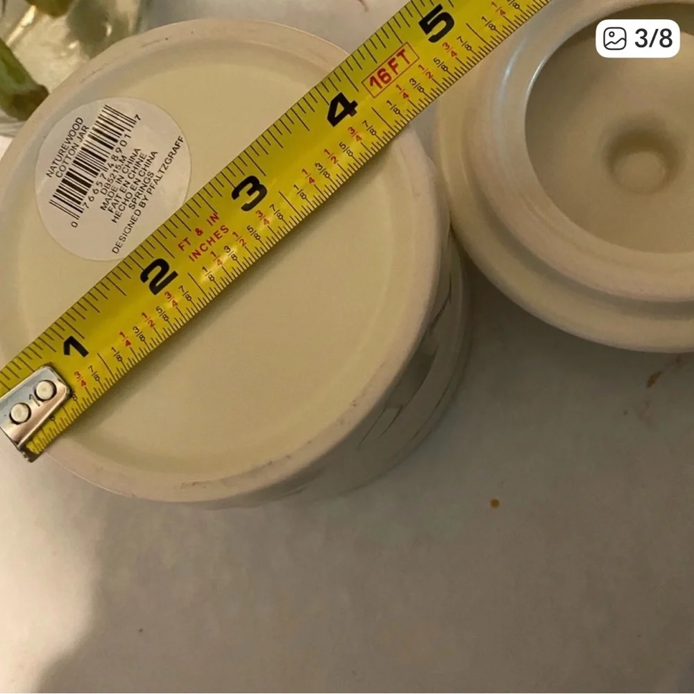 Pfaltzgraff Cream Ceramic Bath Storage Jar